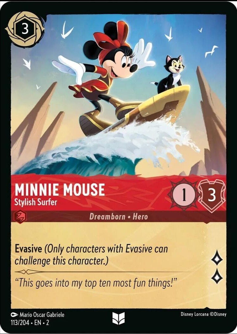 Minnie Mouse - Stylish Surfer (113/204) [Rise of the Floodborn] | L.A. Mood Comics and Games