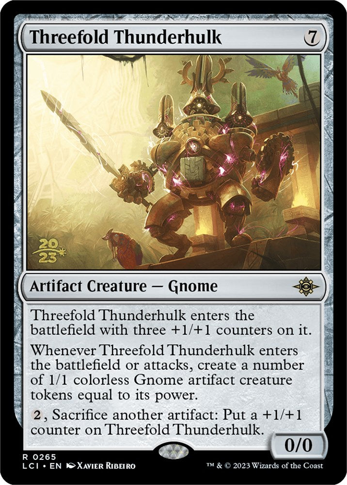 Threefold Thunderhulk [The Lost Caverns of Ixalan Prerelease Cards] | L.A. Mood Comics and Games