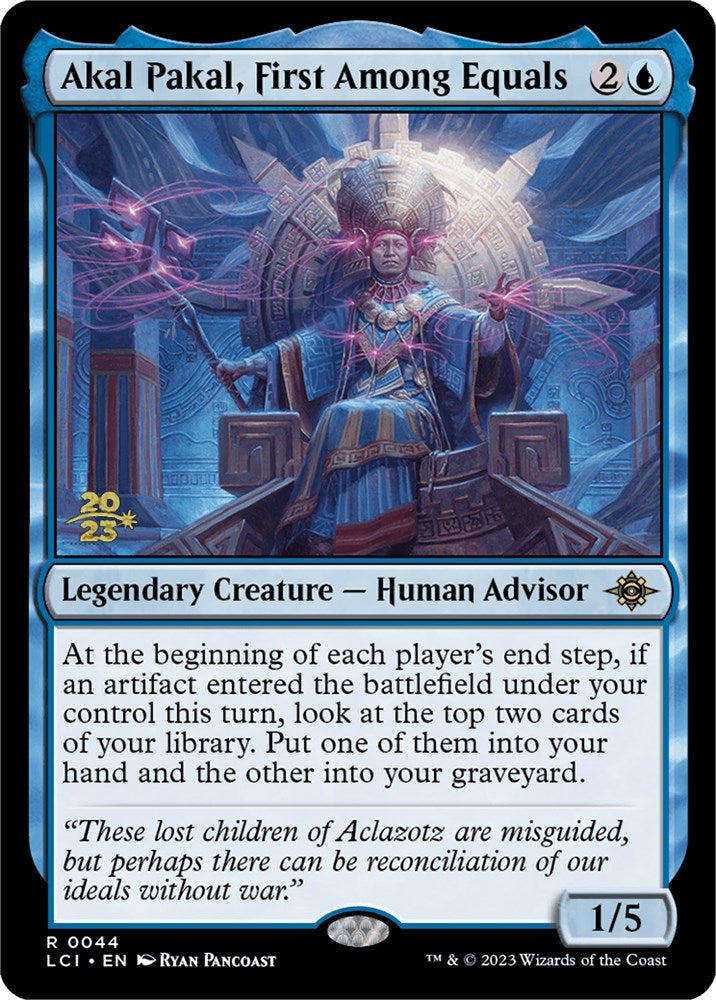 Akal Pakal, First Among Equals [The Lost Caverns of Ixalan Prerelease Cards] | L.A. Mood Comics and Games