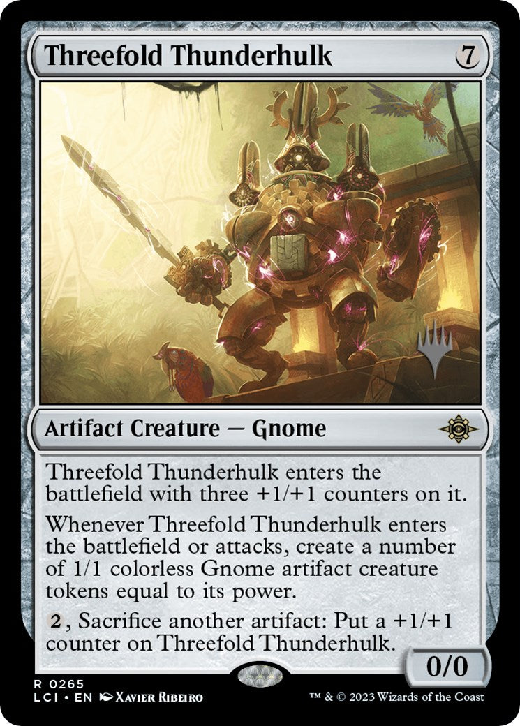 Threefold Thunderhulk (Promo Pack) [The Lost Caverns of Ixalan Promos] | L.A. Mood Comics and Games