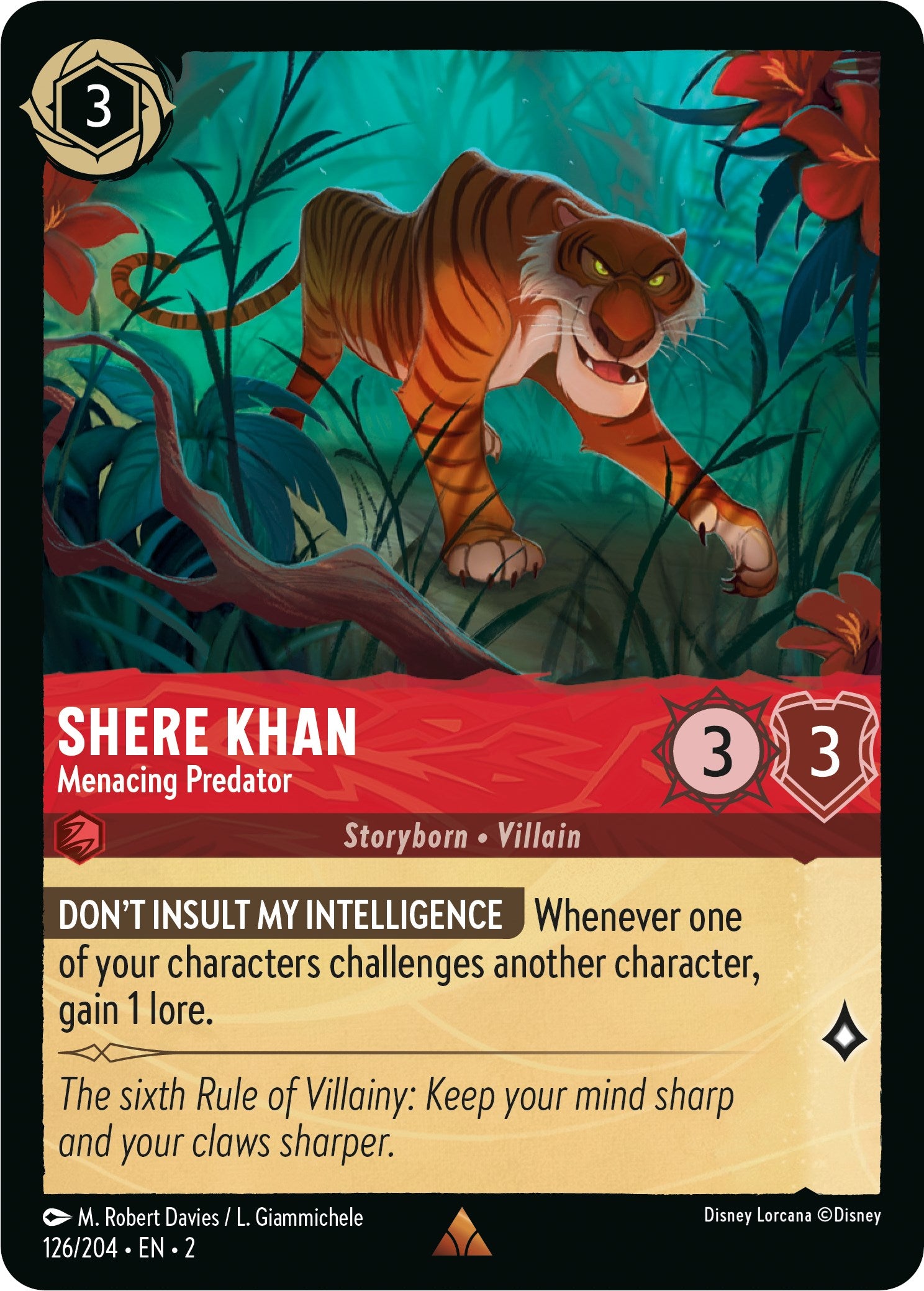 Shere Khan - Menacing Predator (126/204) [Rise of the Floodborn] | L.A. Mood Comics and Games