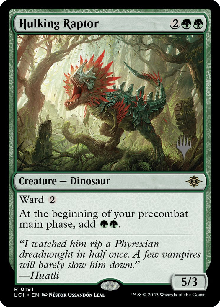 Hulking Raptor (Promo Pack) [The Lost Caverns of Ixalan Promos] | L.A. Mood Comics and Games