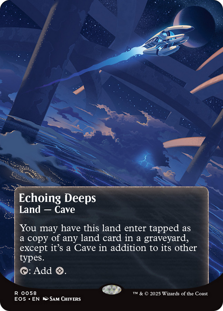 Echoing Deeps (0058) (Borderless) [Edge of Eternities: Stellar Sights] | L.A. Mood Comics and Games