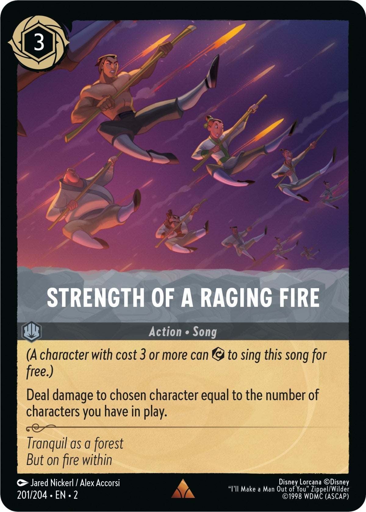 Strength of a Raging Fire (201/204) [Rise of the Floodborn] | L.A. Mood Comics and Games