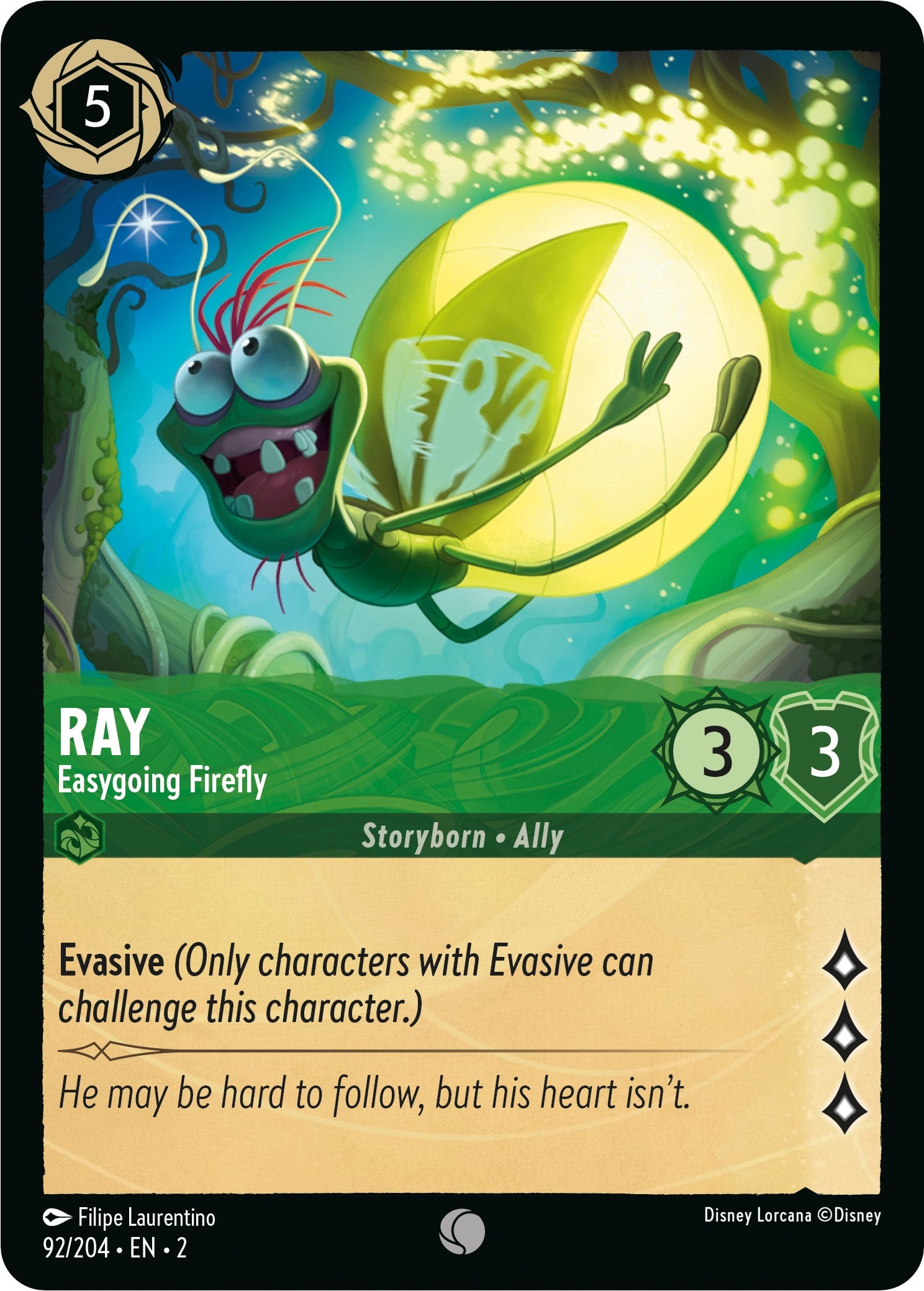 Ray - Easygoing Firefly (92/204) [Rise of the Floodborn] | L.A. Mood Comics and Games