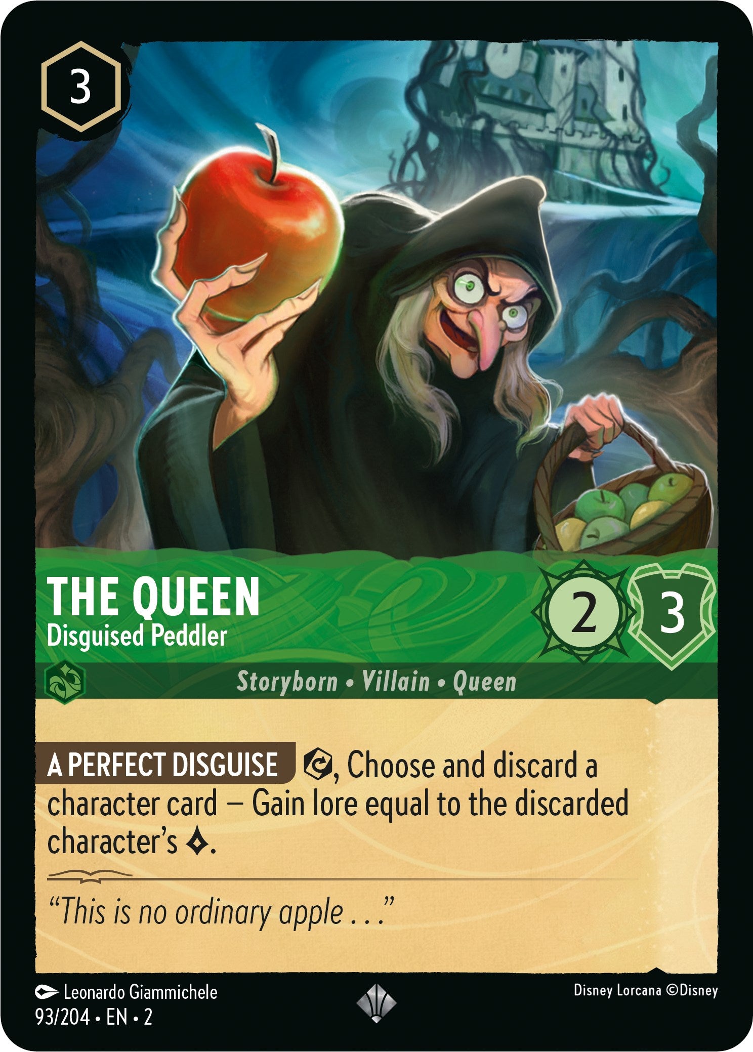 The Queen - Disguised Peddler (93/204) [Rise of the Floodborn] | L.A. Mood Comics and Games