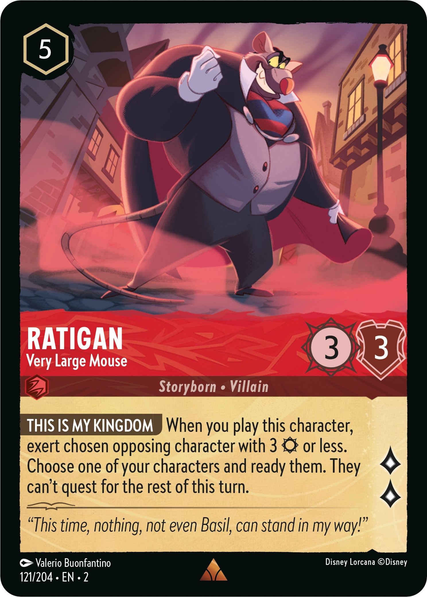 Ratigan - Very Large Mouse (121/204) [Rise of the Floodborn] | L.A. Mood Comics and Games