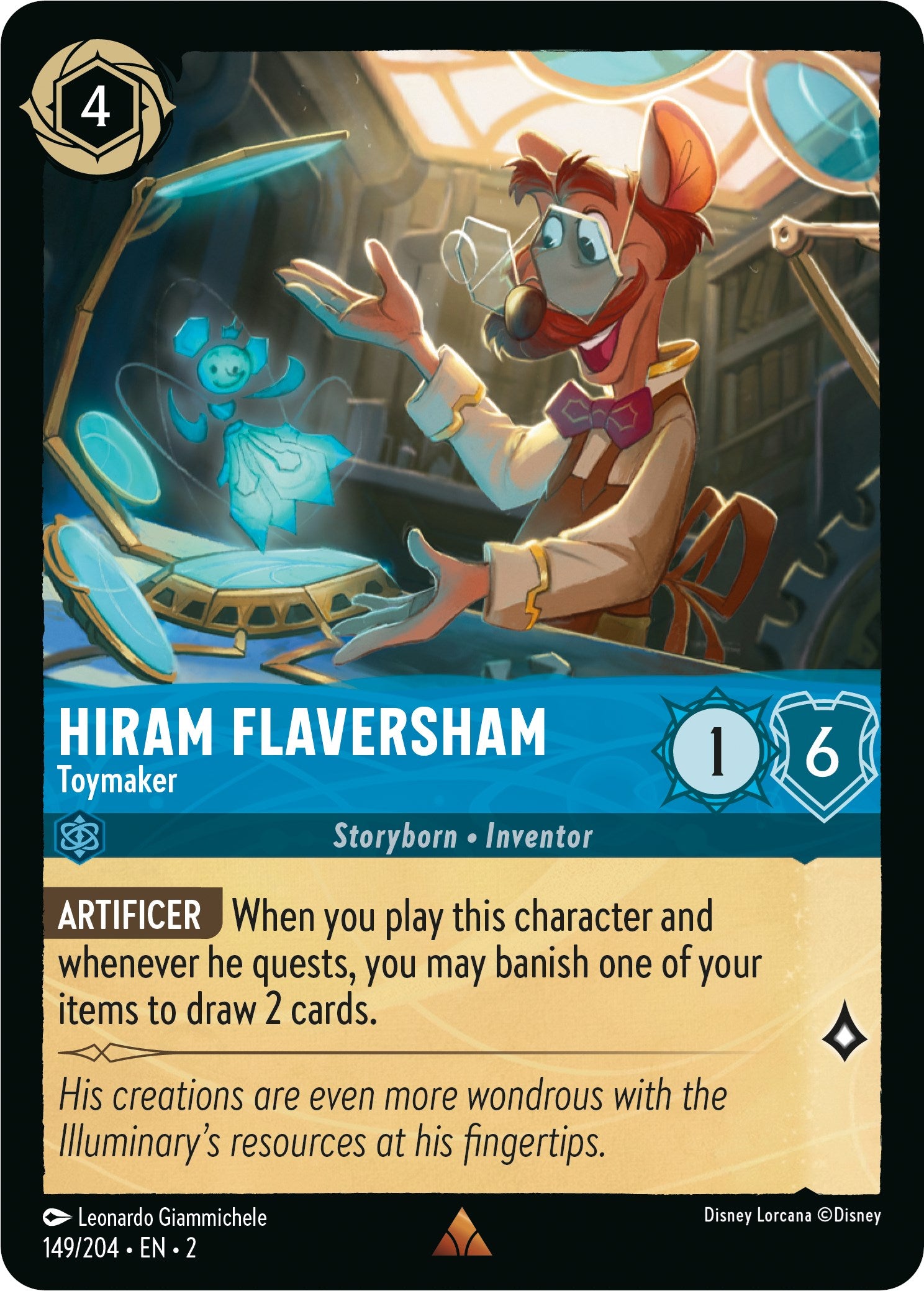 Hiram Flaversham - Toymaker (149/204) [Rise of the Floodborn] | L.A. Mood Comics and Games