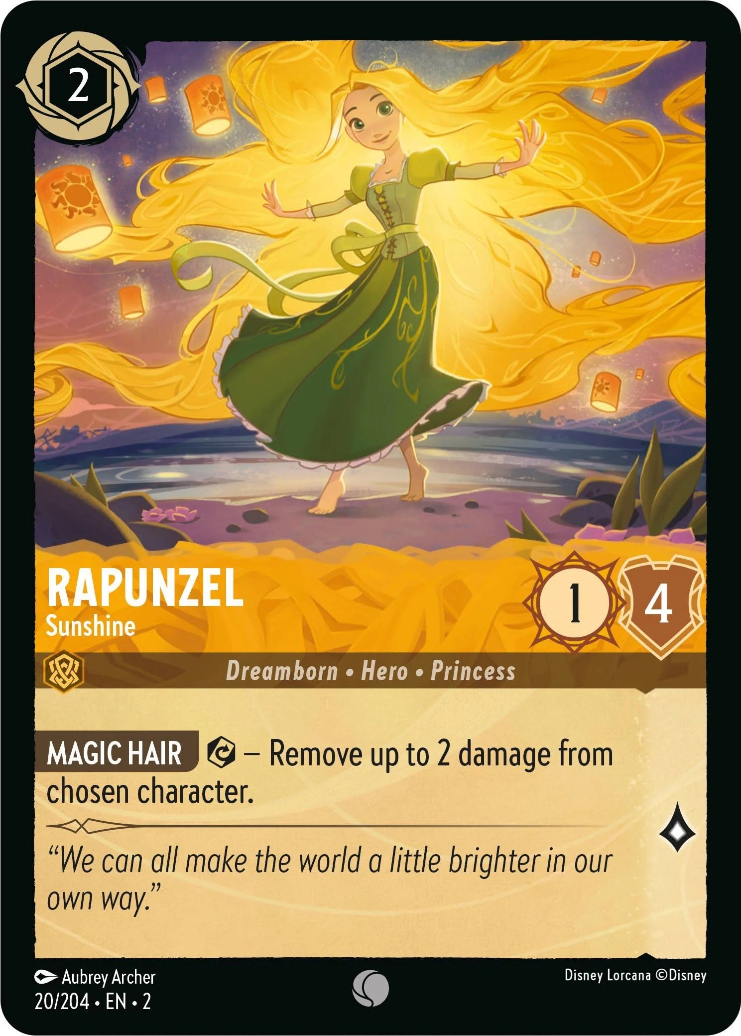 Rapunzel - Sunshine (20/204) [Rise of the Floodborn] | L.A. Mood Comics and Games