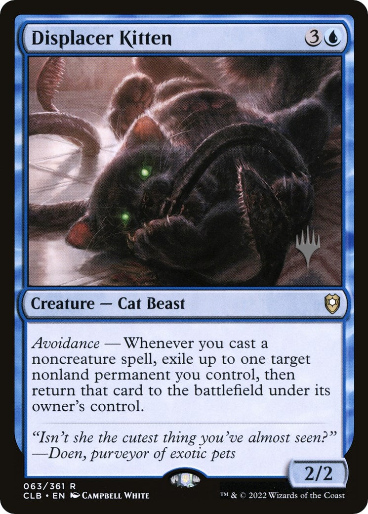 Displacer Kitten (Promo Pack) [Commander Legends: Battle for Baldur's Gate Promos] | L.A. Mood Comics and Games