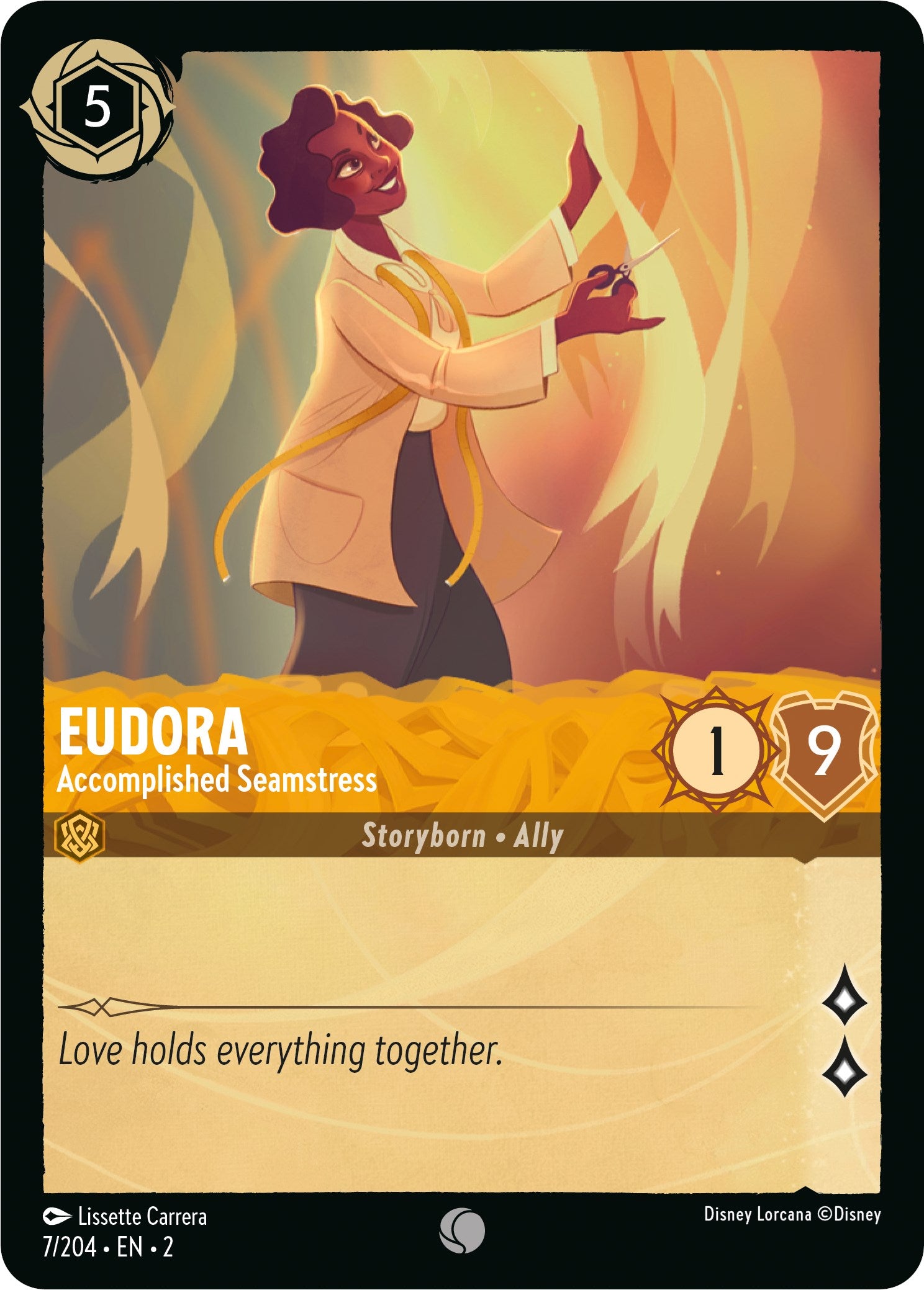 Eudora - Accomplished Seamstress (7/204) [Rise of the Floodborn] | L.A. Mood Comics and Games
