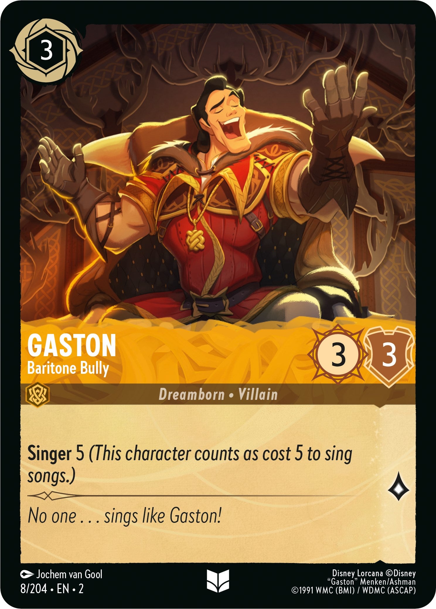 Gaston - Baritone Bully (8/204) [Rise of the Floodborn] | L.A. Mood Comics and Games