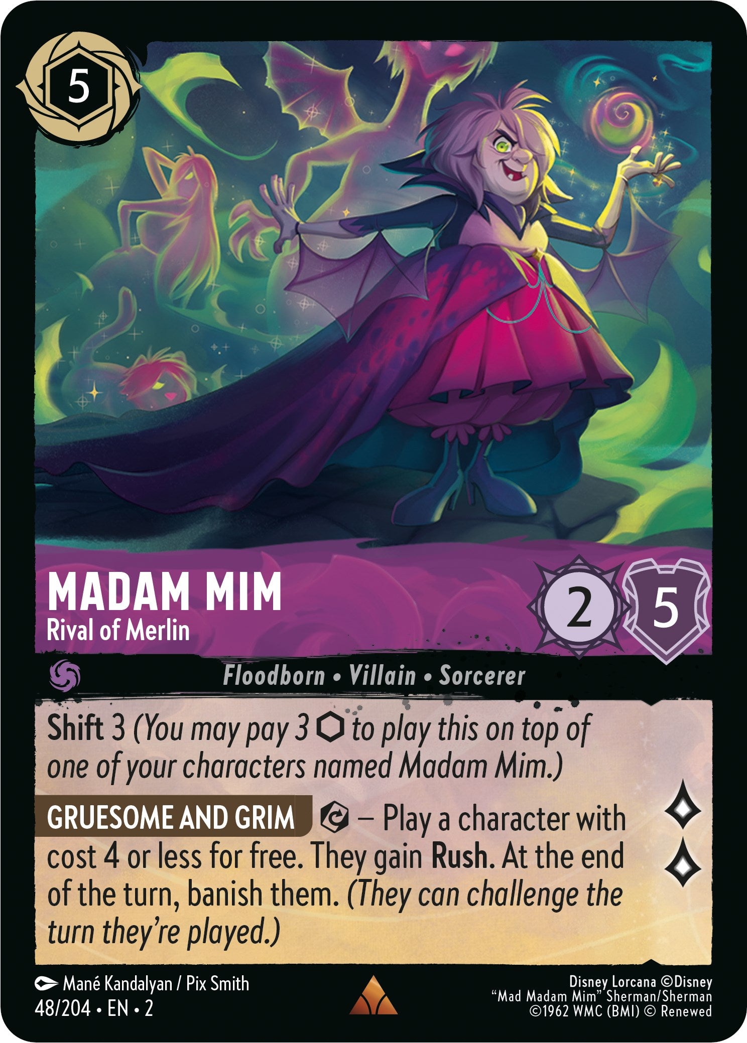 Madam Mim - Rival of Merlin (48/204) [Rise of the Floodborn] | L.A. Mood Comics and Games