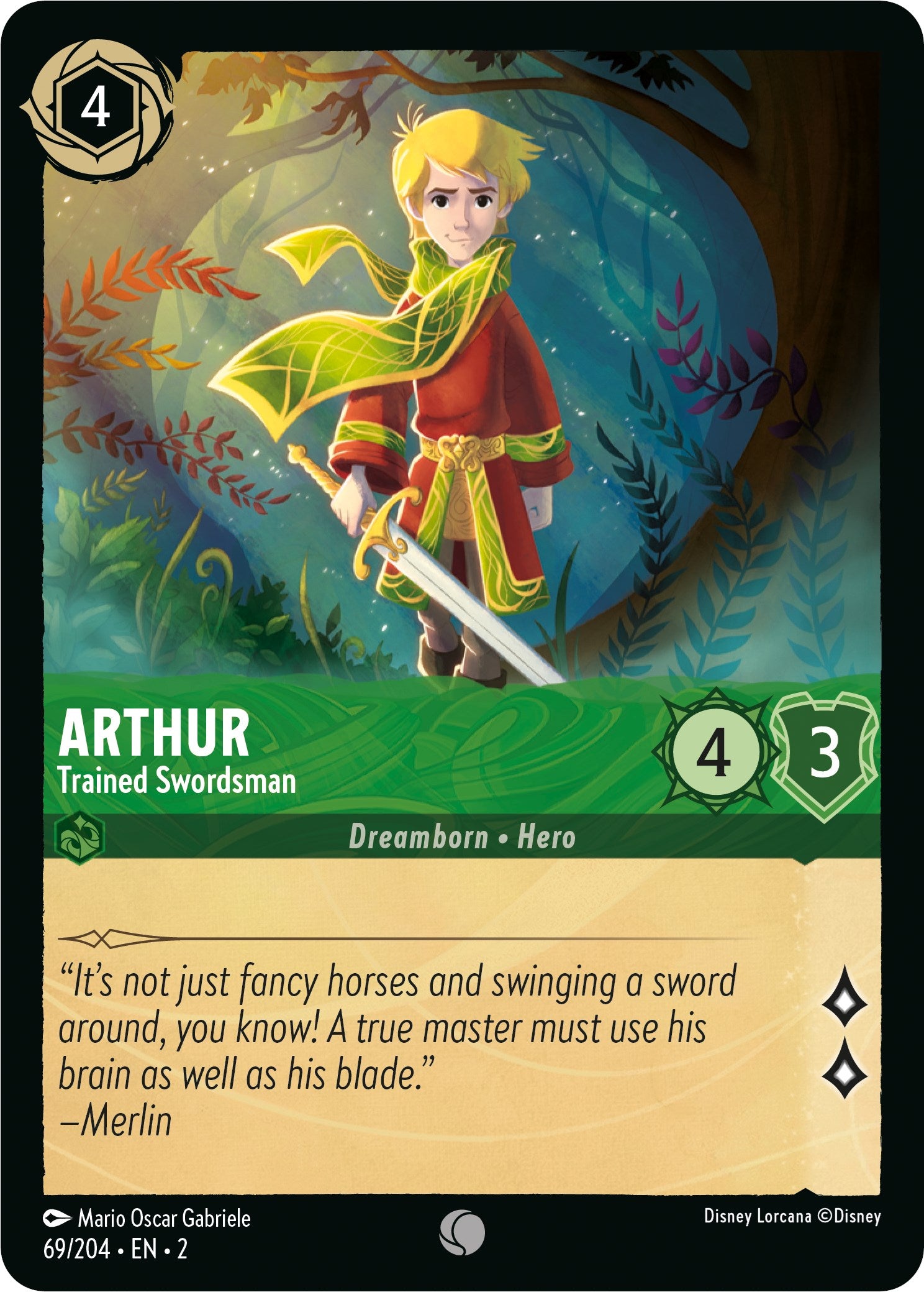 Arthur - Trained Swordsman (69/204) [Rise of the Floodborn] | L.A. Mood Comics and Games
