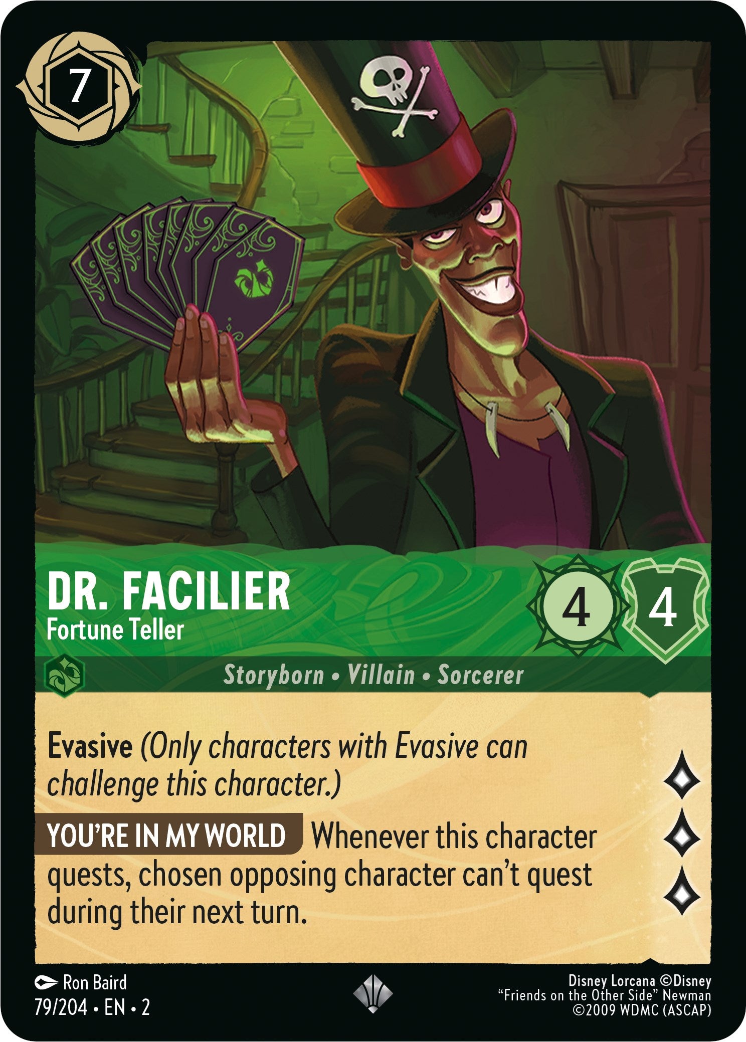 Dr. Facilier - Fortune Teller (79/204) [Rise of the Floodborn] | L.A. Mood Comics and Games