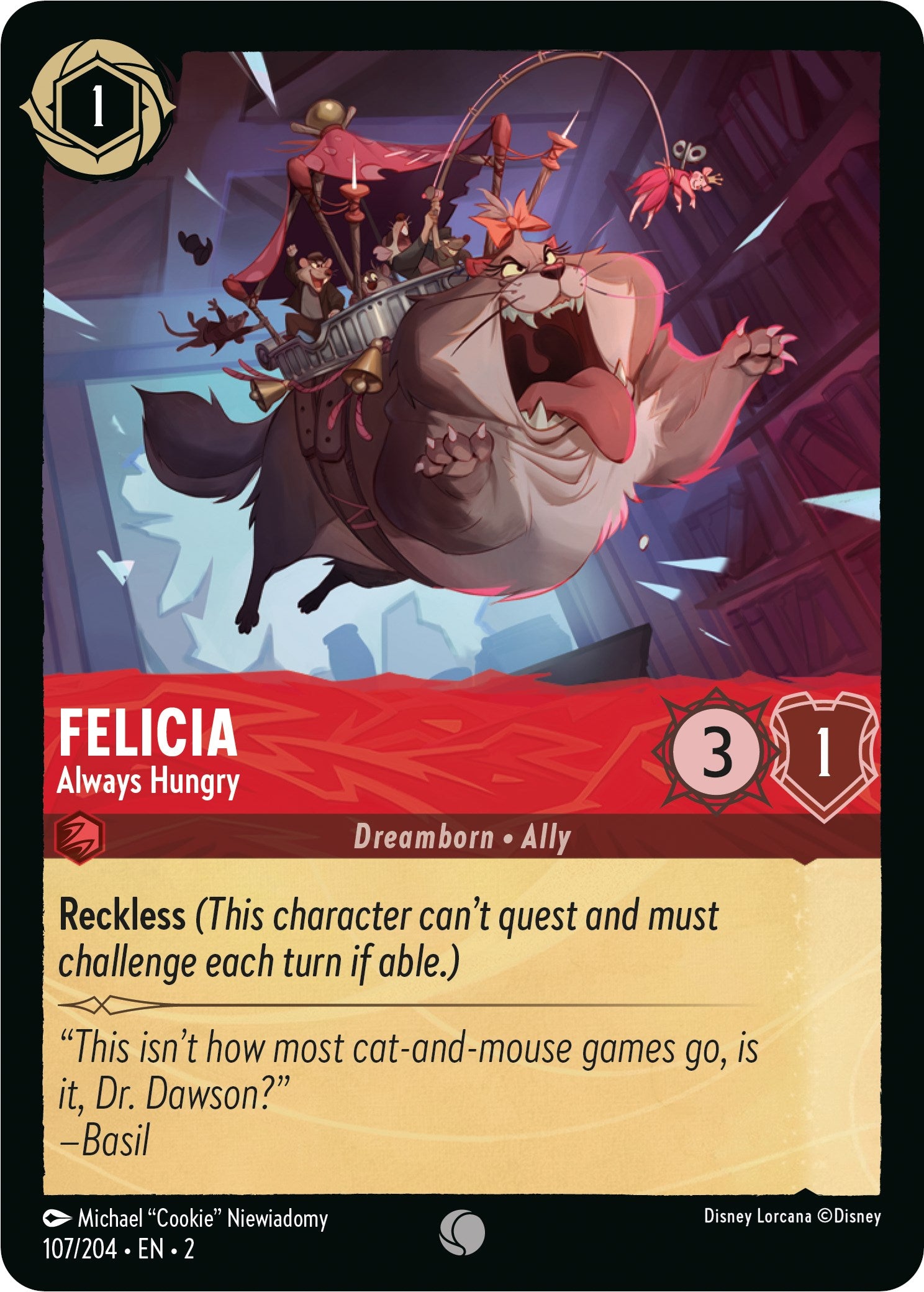 Felicia - Always Hungry (107/204) [Rise of the Floodborn] | L.A. Mood Comics and Games