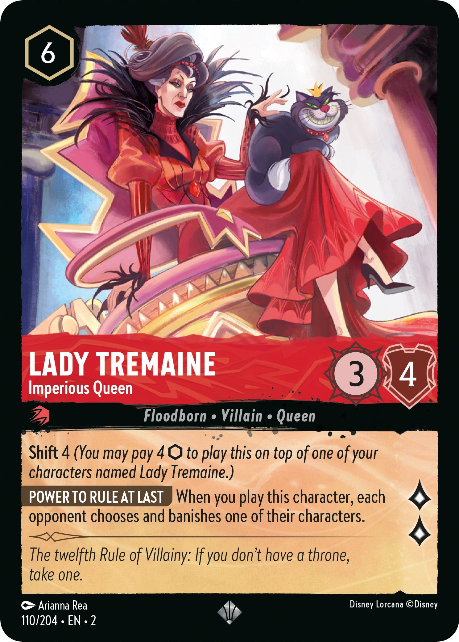 Lady Tremaine - Imperious Queen (110/204) [Rise of the Floodborn] | L.A. Mood Comics and Games