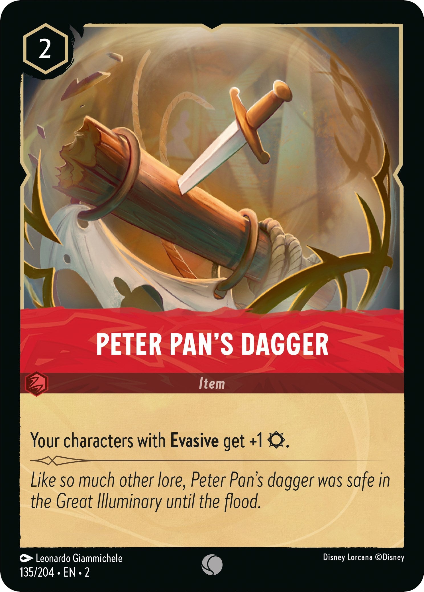 Peter Pan's Dagger (135/204) [Rise of the Floodborn] | L.A. Mood Comics and Games