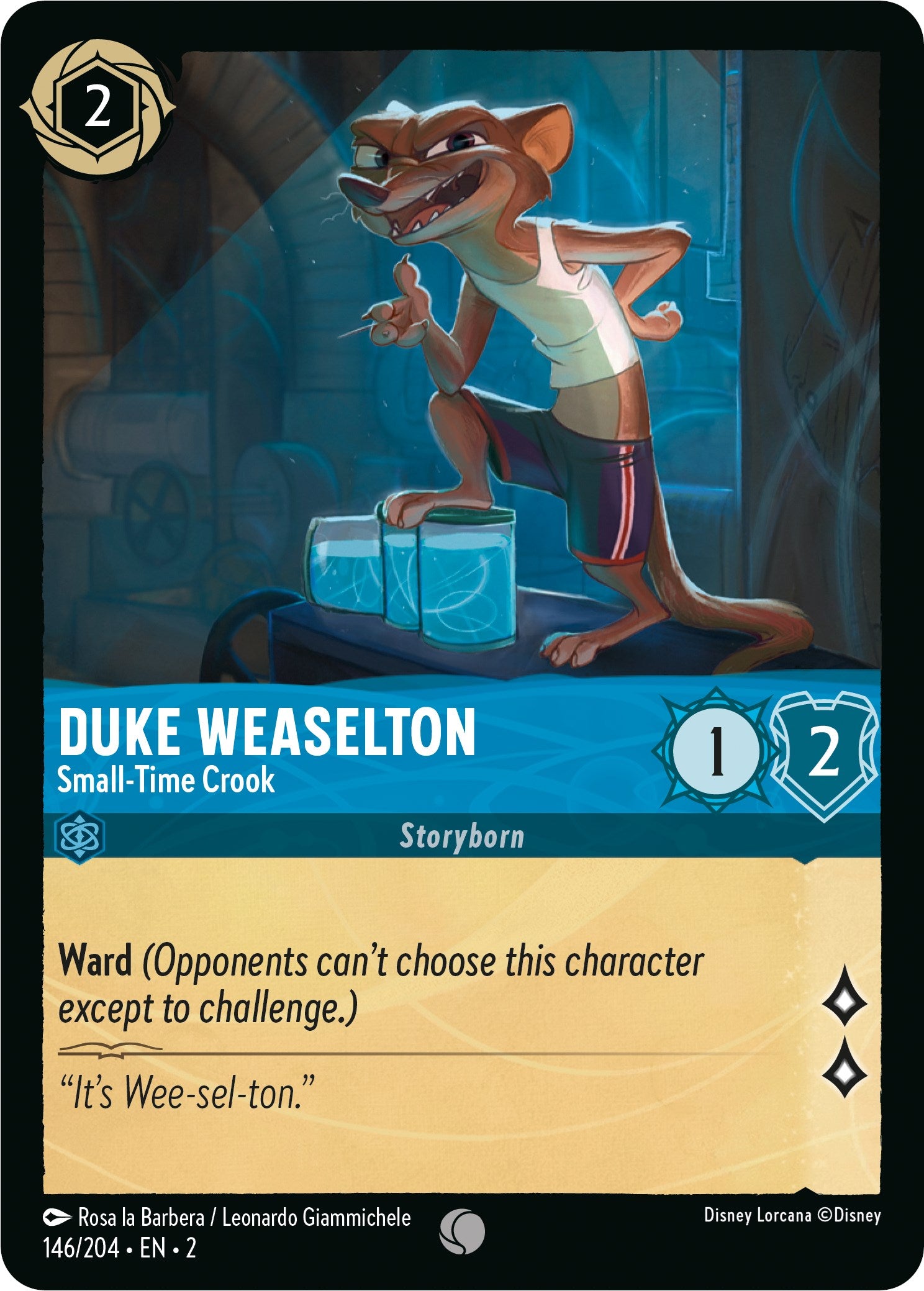 Duke Weaselton - Small-Time Crook (146/204) [Rise of the Floodborn] | L.A. Mood Comics and Games