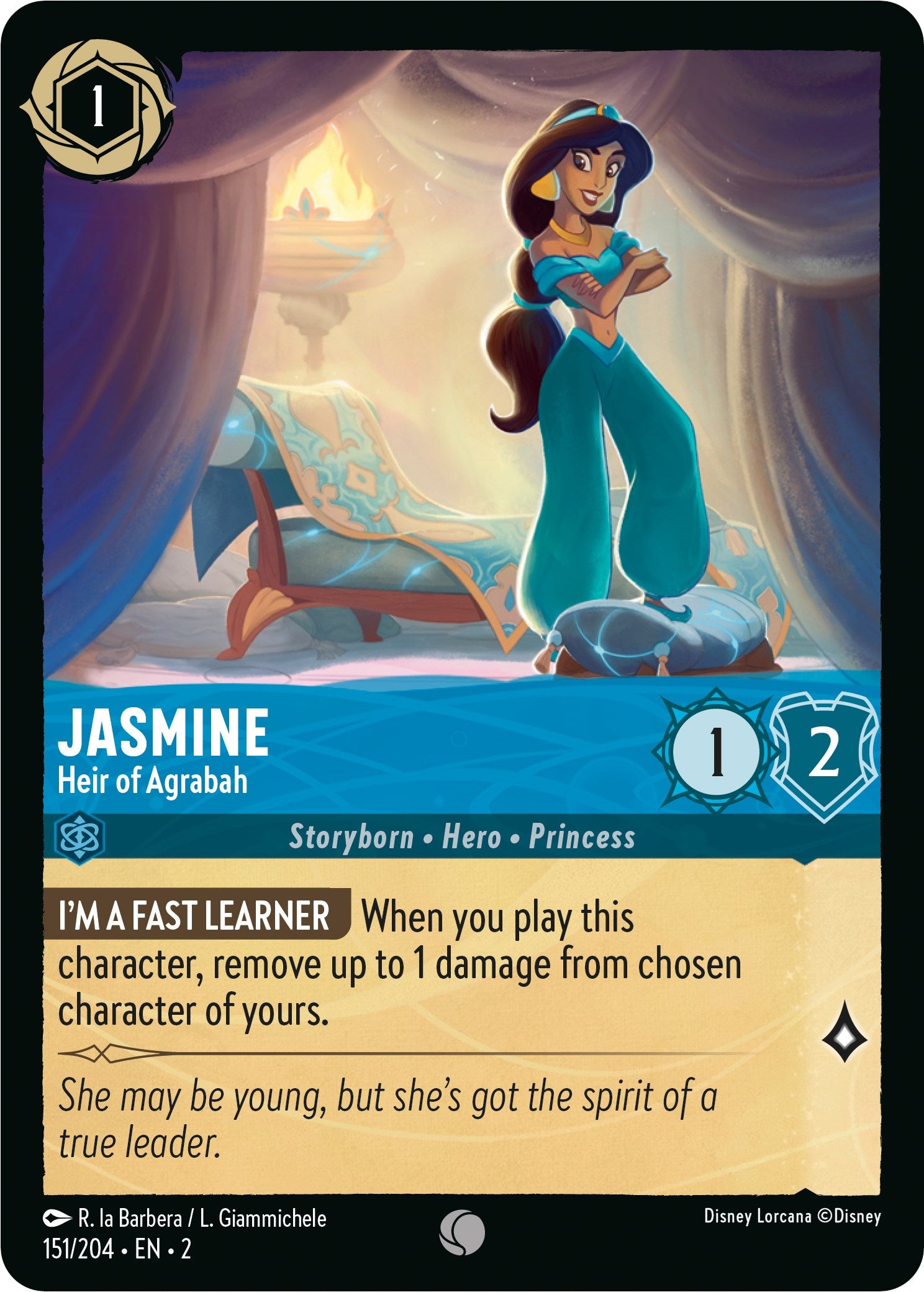 Jasmine - Heir of Agrabah (151/204) [Rise of the Floodborn] | L.A. Mood Comics and Games