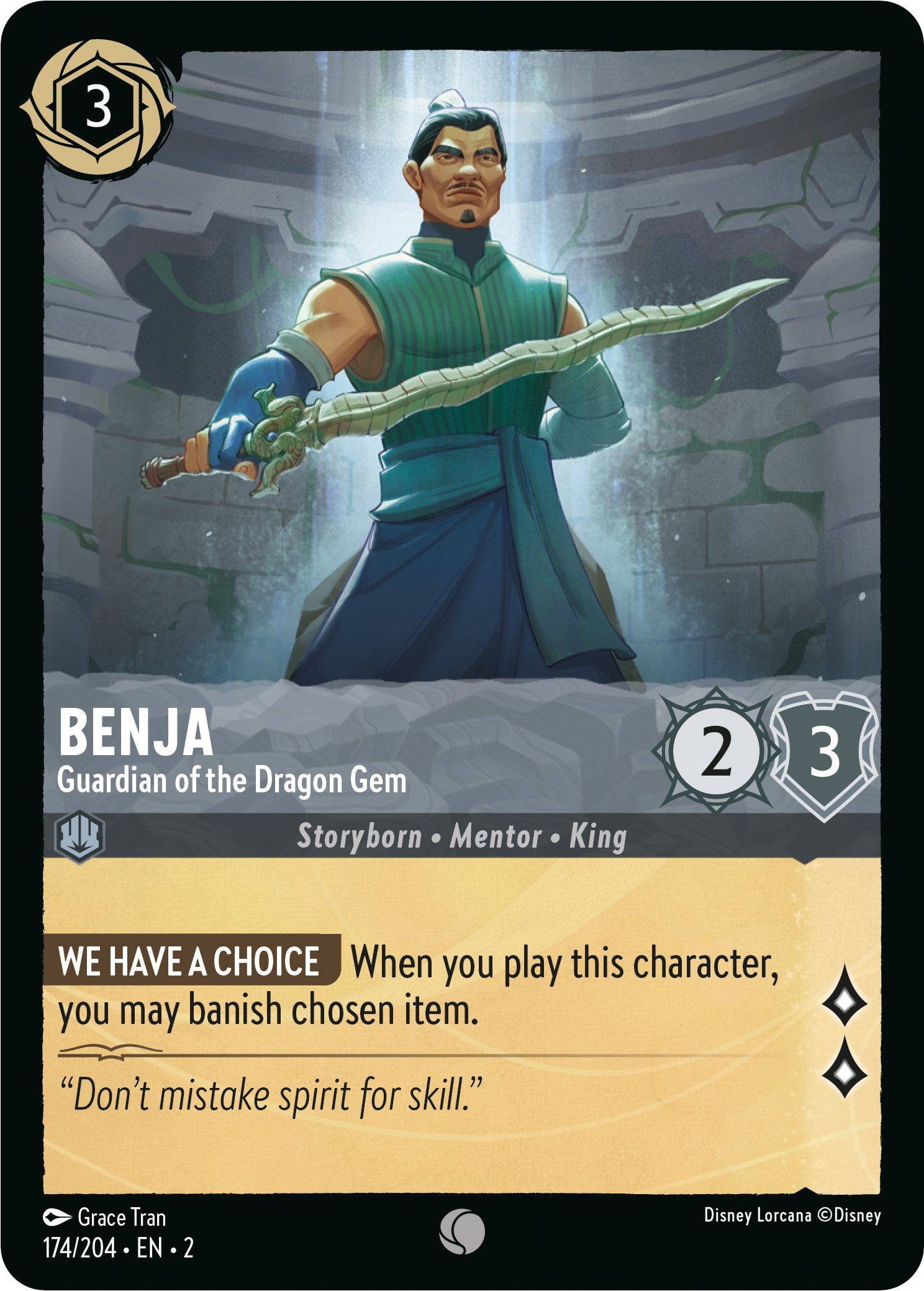 Benja - Guardian of the Dragon Gem (174/204) [Rise of the Floodborn] | L.A. Mood Comics and Games