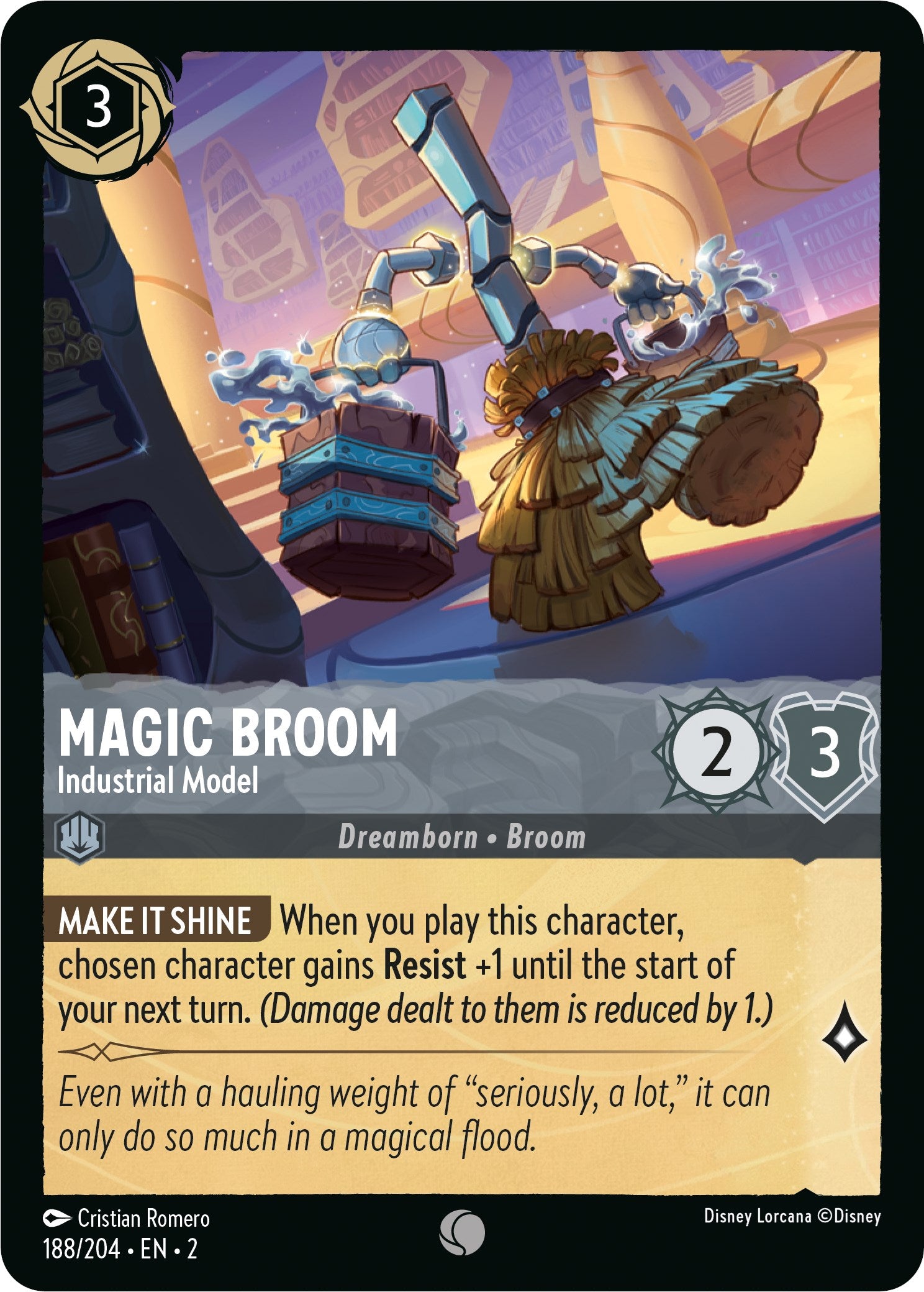 Magic Broom - Industrial Model (188/204) [Rise of the Floodborn] | L.A. Mood Comics and Games