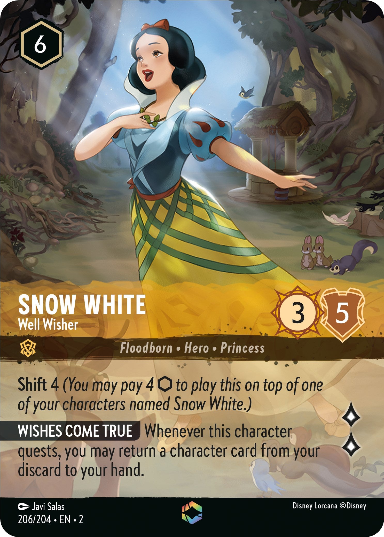 Snow White - Well Wisher (Enchanted) (206/204) [Rise of the Floodborn] | L.A. Mood Comics and Games