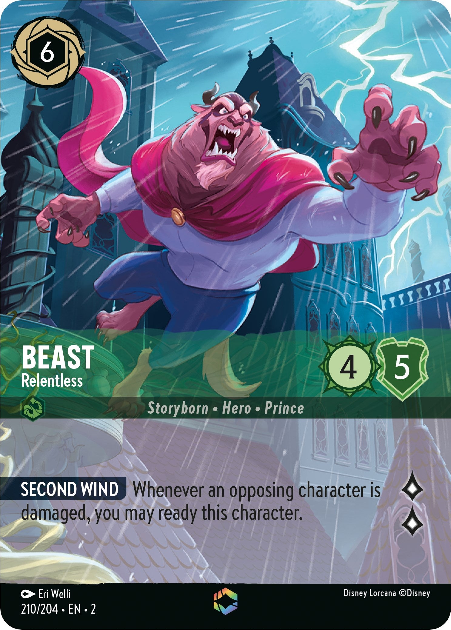 Beast - Relentless (Enchanted) (210/204) [Rise of the Floodborn] | L.A. Mood Comics and Games