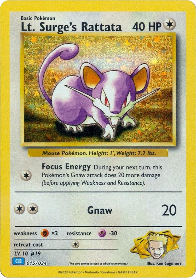 Lt. Surge's Rattata [Trading Card Game Classic] | L.A. Mood Comics and Games