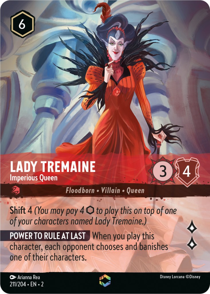 Lady Tremaine - Imperious Queen (Enchanted) (211/204) [Rise of the Floodborn] | L.A. Mood Comics and Games
