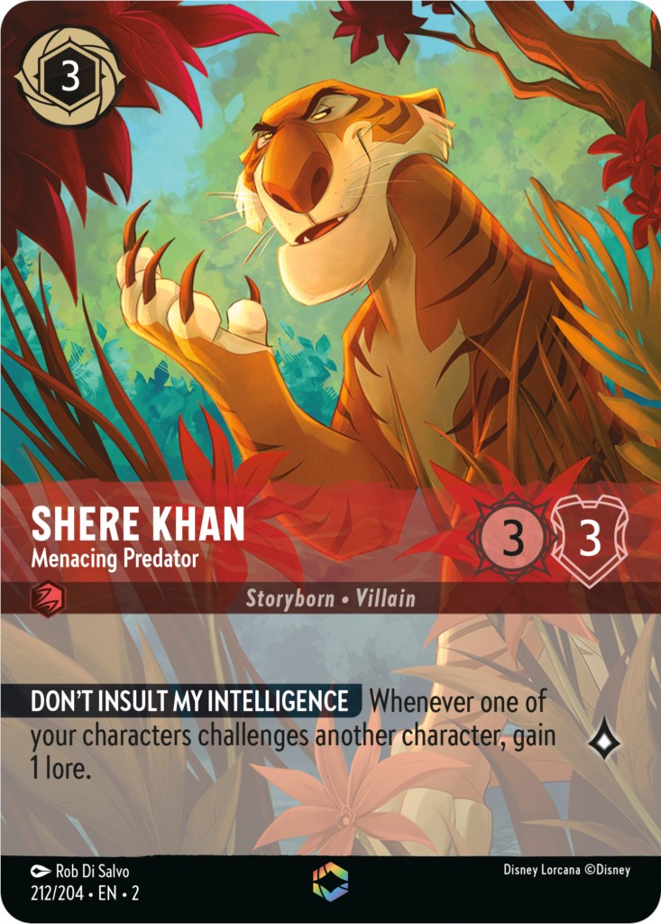 Shere Khan - Menacing Predator (Enchanted) (212/204) [Rise of the Floodborn] | L.A. Mood Comics and Games