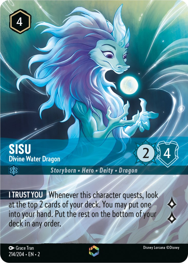 Sisu - Divine Water Dragon (Enchanted) (214/204) [Rise of the Floodborn] | L.A. Mood Comics and Games