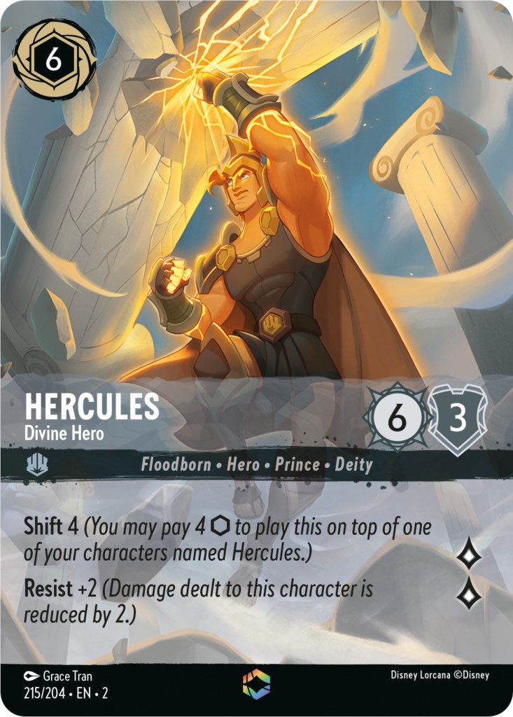 Hercules - Divine Hero (Enchanted) (215/204) [Rise of the Floodborn] | L.A. Mood Comics and Games