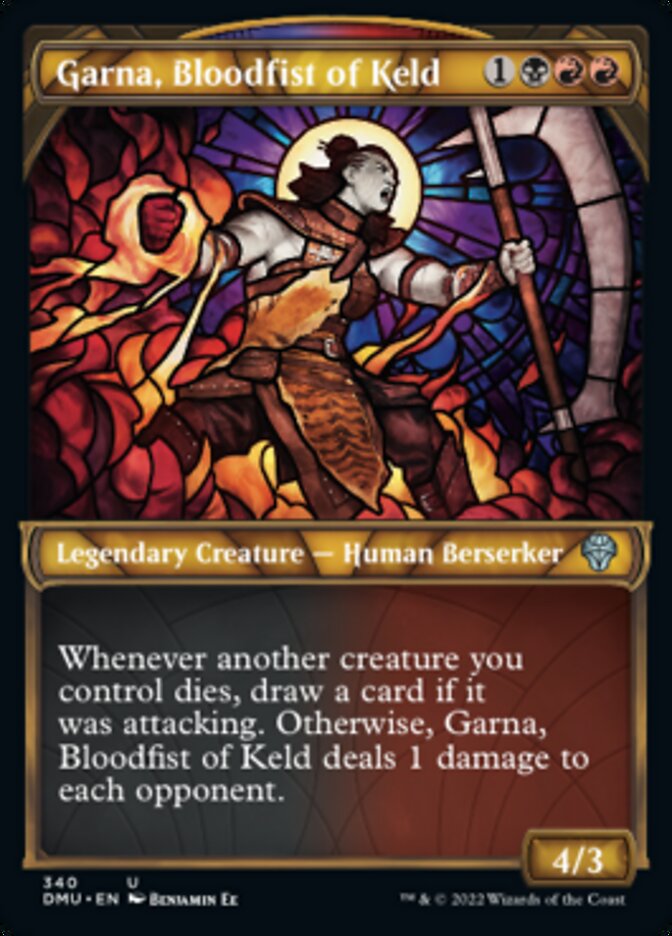 Garna, Bloodfist of Keld (Showcase Textured) [Dominaria United] | L.A. Mood Comics and Games