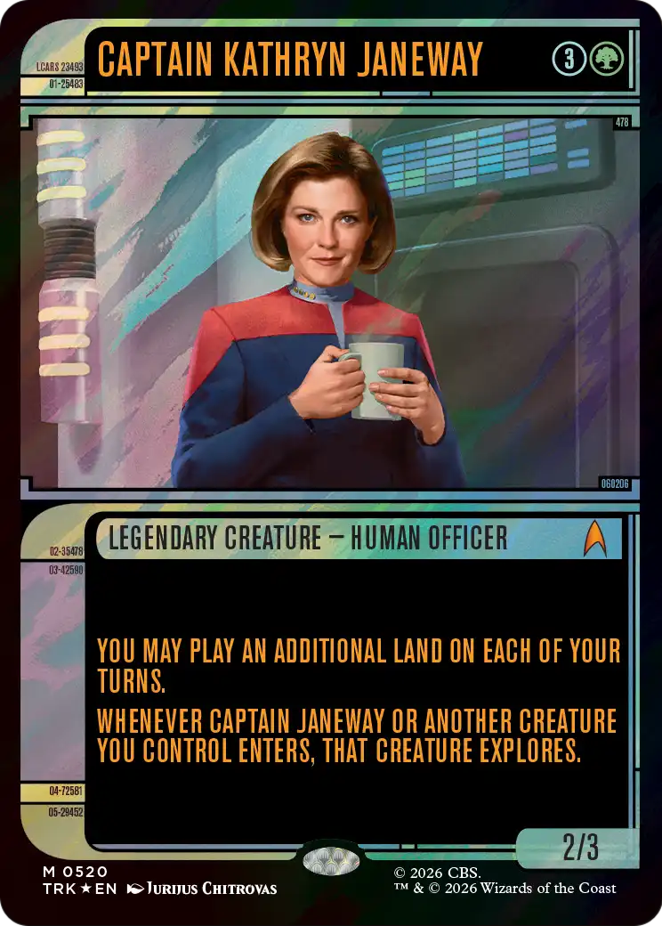 Captain Kathryn Janeway (Showcase) (Surge Foil) [Star Trek] | L.A. Mood Comics and Games
