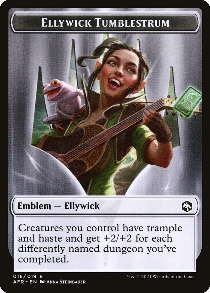 Treasure // Ellywick Tumblestrum Emblem Double-Sided Token [Dungeons & Dragons: Adventures in the Forgotten Realms Tokens] | L.A. Mood Comics and Games