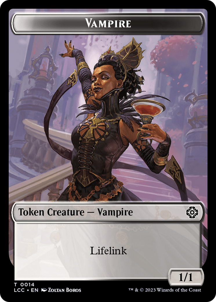 Vampire (0014) // Vampire Demon Double-Sided Token [The Lost Caverns of Ixalan Commander Tokens] | L.A. Mood Comics and Games