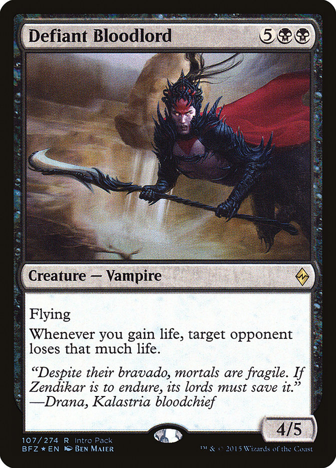 Defiant Bloodlord (Intro Pack) [Battle for Zendikar Promos] | L.A. Mood Comics and Games