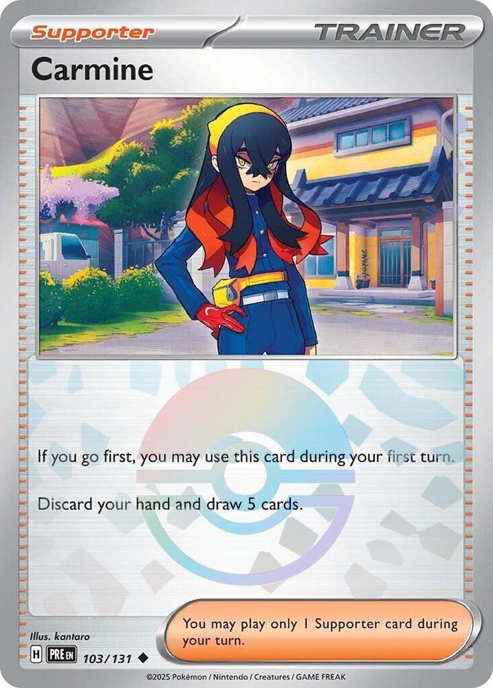 Carmine (103/131) (Poke Ball Pattern) [Scarlet & Violet: Prismatic Evolutions] | L.A. Mood Comics and Games