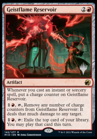 Geistflame Reservoir (Promo Pack) [Innistrad: Midnight Hunt Promos] | L.A. Mood Comics and Games