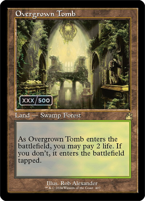 Overgrown Tomb (Retro) (Serialized) [Ravnica Remastered] | L.A. Mood Comics and Games