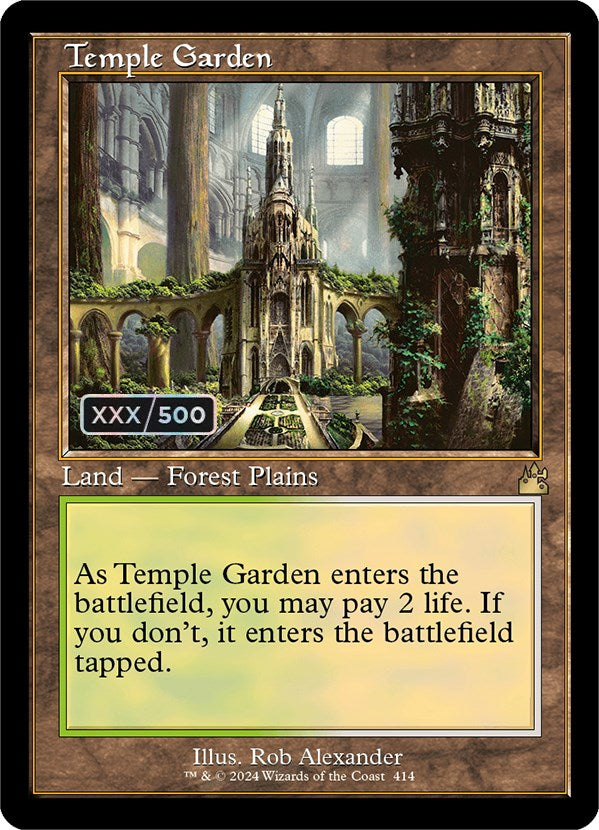 Temple Garden (Retro) (Serialized) [Ravnica Remastered] | L.A. Mood Comics and Games