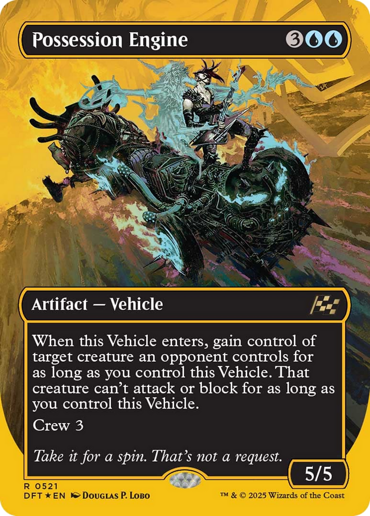 Possession Engine (Borderless) (First-Place Foil) [Aetherdrift] | L.A. Mood Comics and Games