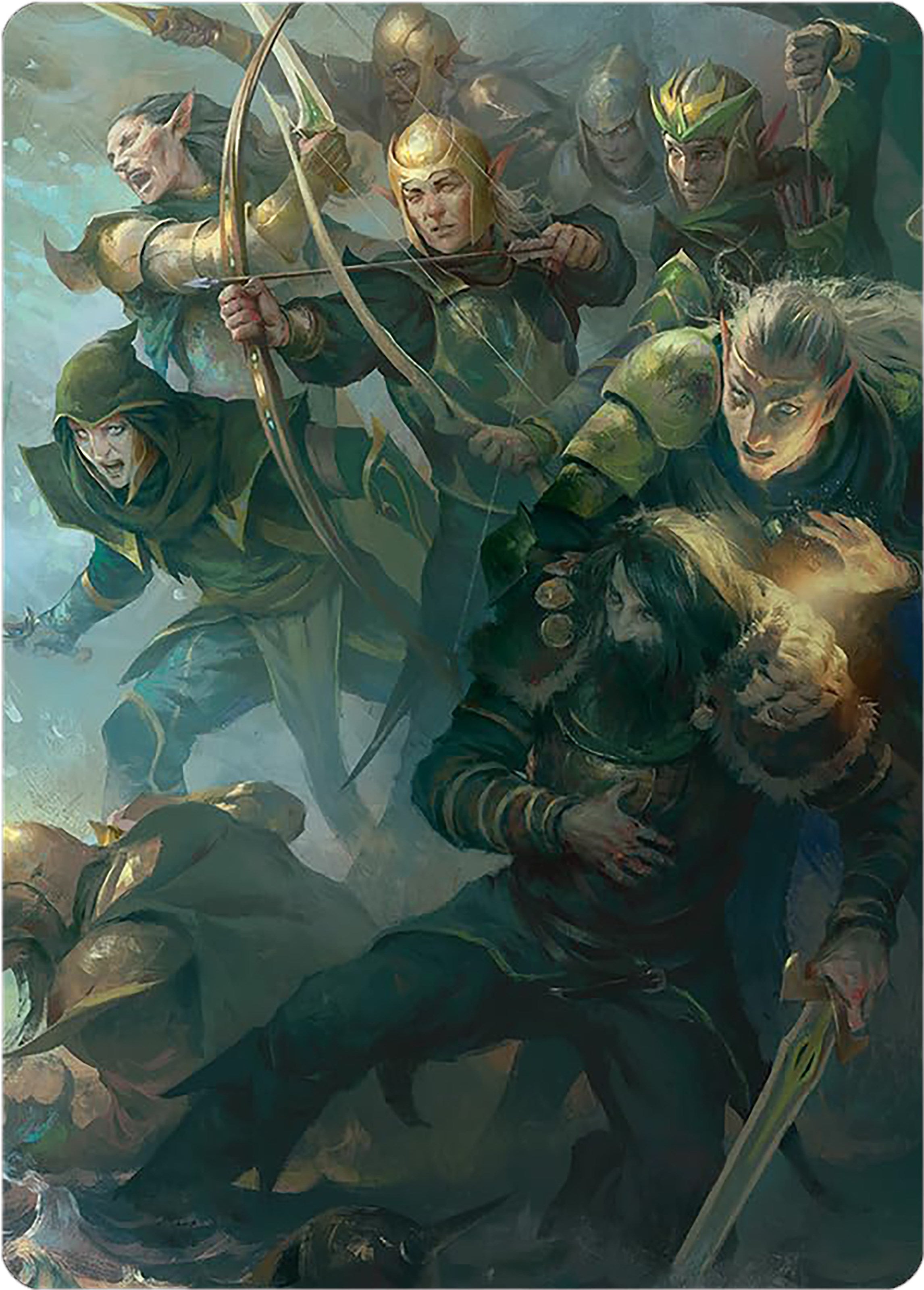 Galadhrim Brigade Art Card [The Lord of the Rings: Tales of Middle-earth Art Series] | L.A. Mood Comics and Games