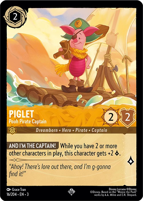 Piglet - Pooh Pirate Captain (16/204) [Into the Inklands] | L.A. Mood Comics and Games