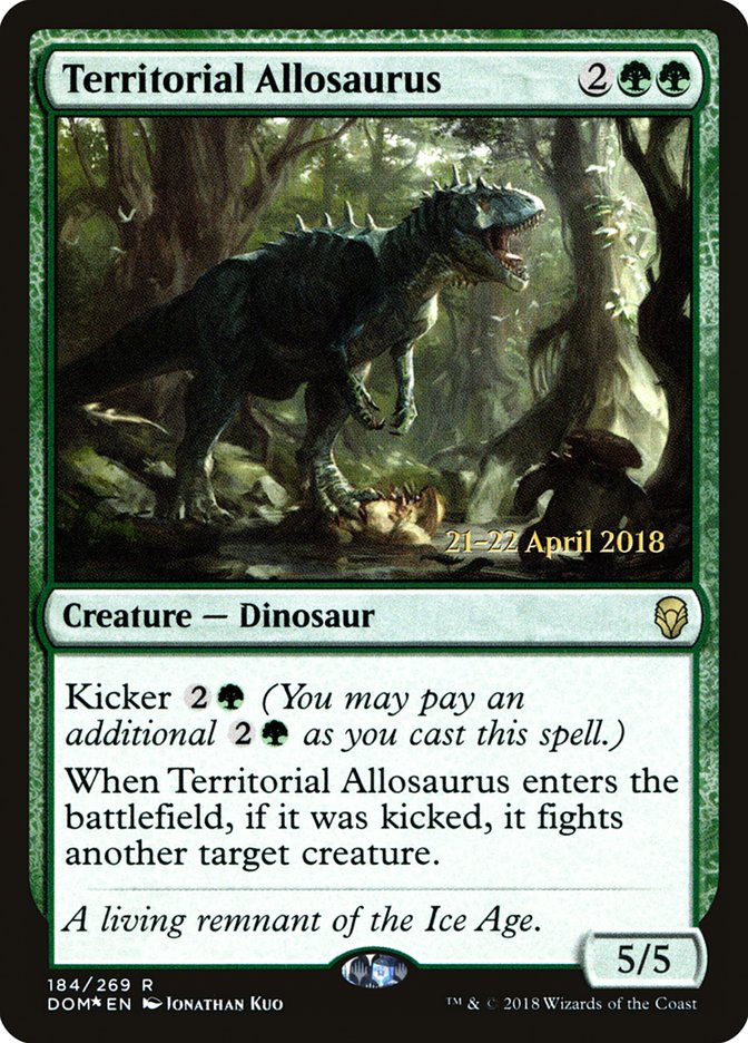 Territorial Allosaurus [Dominaria Prerelease Promos] | L.A. Mood Comics and Games