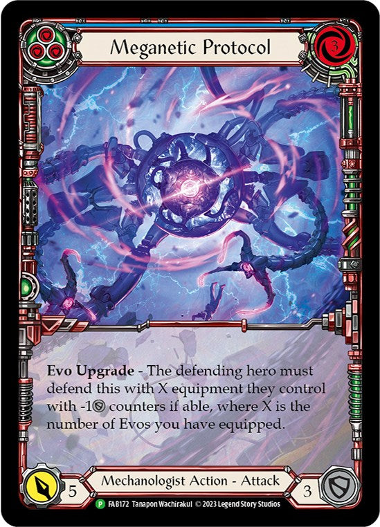 Meganetic Protocol [FAB172] (Promo)  Rainbow Foil | L.A. Mood Comics and Games