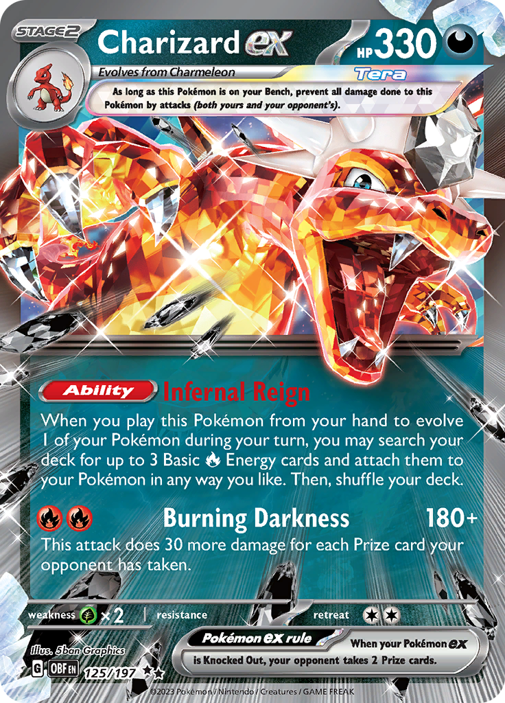 Charizard ex (125/197) [Scarlet & Violet: Obsidian Flames] | L.A. Mood Comics and Games