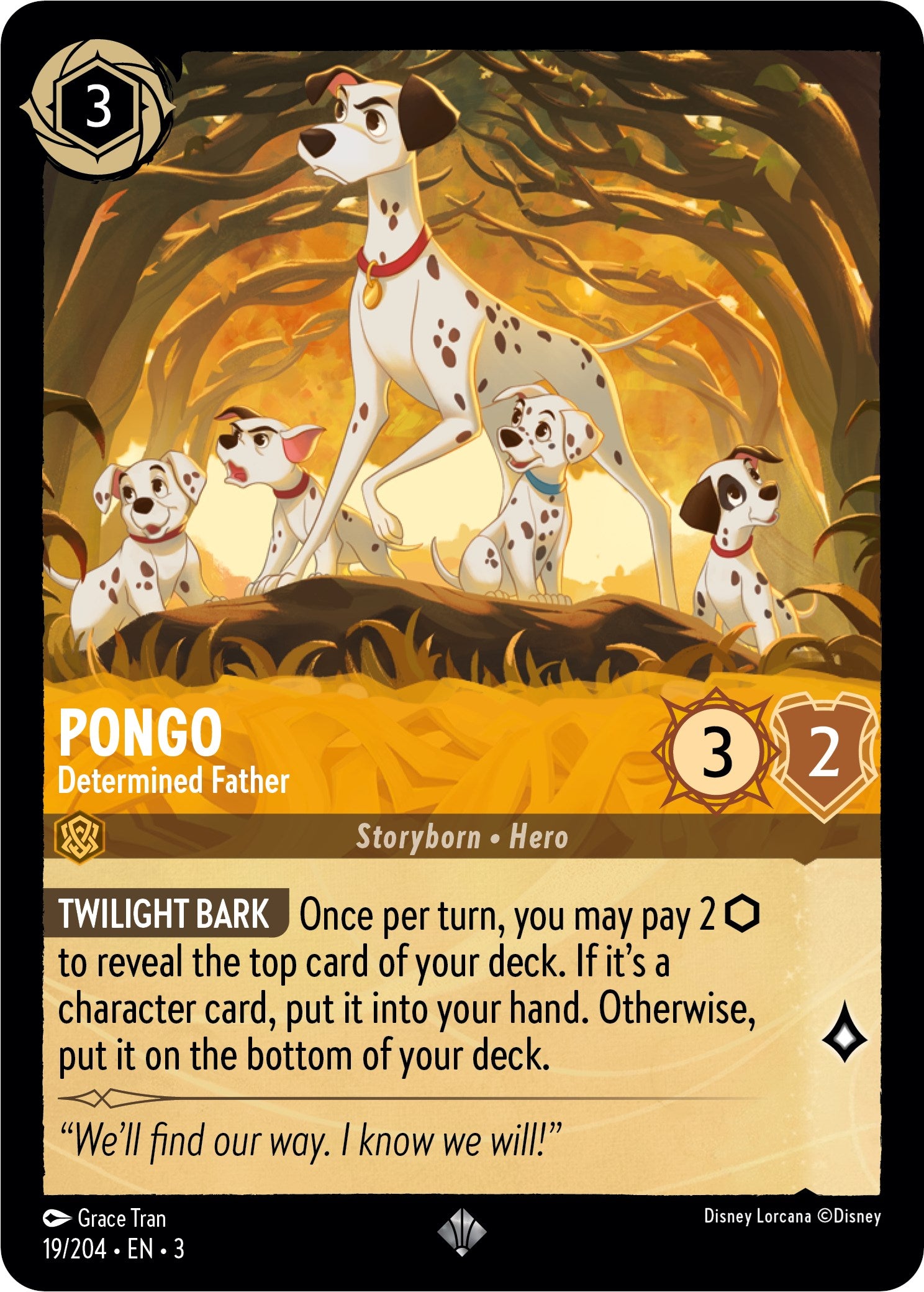 Pongo - Determined Father (19/204) [Into the Inklands] | L.A. Mood Comics and Games