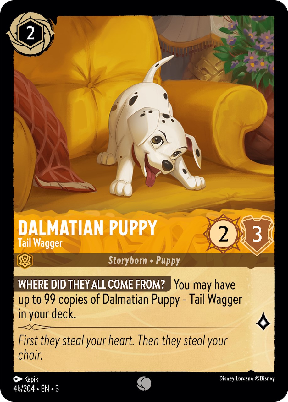 Dalmatian Puppy - Tail Wagger (4b) (4b/204) [Into the Inklands] | L.A. Mood Comics and Games